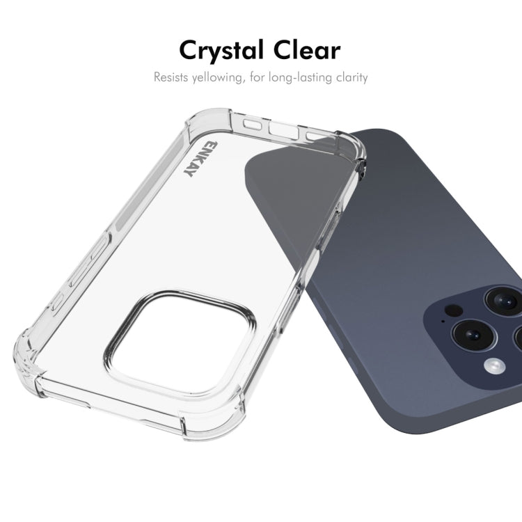 For iPhone 16 Pro ENKAY Hat-Prince Transparent TPU Shockproof Phone Case - iPhone 16 Pro Cases by ENKAY | Online Shopping South Africa | PMC Jewellery | Buy Now Pay Later Mobicred