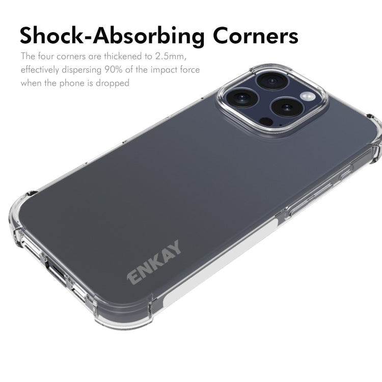 For iPhone 16 Pro Max ENKAY Hat-Prince Transparent TPU Shockproof Phone Case - iPhone 16 Pro Max Cases by ENKAY | Online Shopping South Africa | PMC TechLife | Buy Now Pay Later Mobicred
