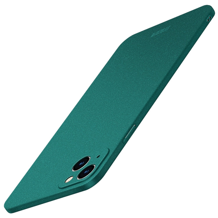 For iPhone 15 Plus  MOFI Fandun Series Frosted PC Ultra-thin All-inclusive Phone Case(Green) - free shipping - PMC TechLife - Order now!