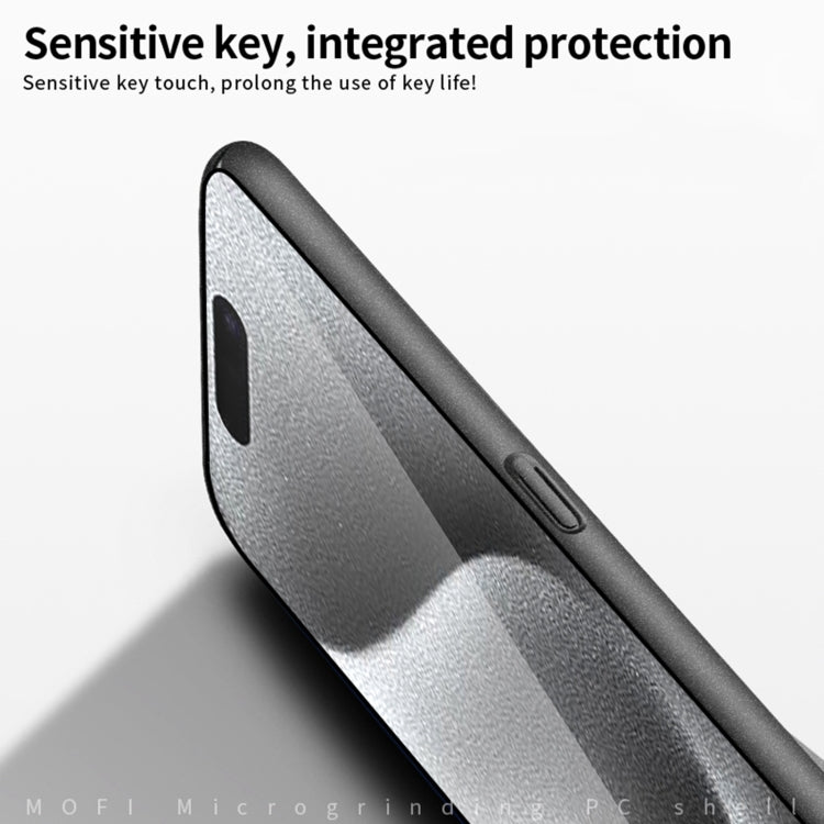 For iPhone 16 Plus MOFI Fandun Series Frosted PC Ultra-thin All-inclusive Phone Case(Gray) - iPhone 16 Plus Cases by MOFI | Online Shopping South Africa | PMC Jewellery | Buy Now Pay Later Mobicred