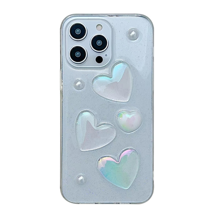 For iPhone 16 Pro Love Epoxy TPU Phone Case(Transparent) - iPhone 16 Pro Cases by PMC TechLife | Online Shopping South Africa | PMC TechLife | Buy Now Pay Later Mobicred