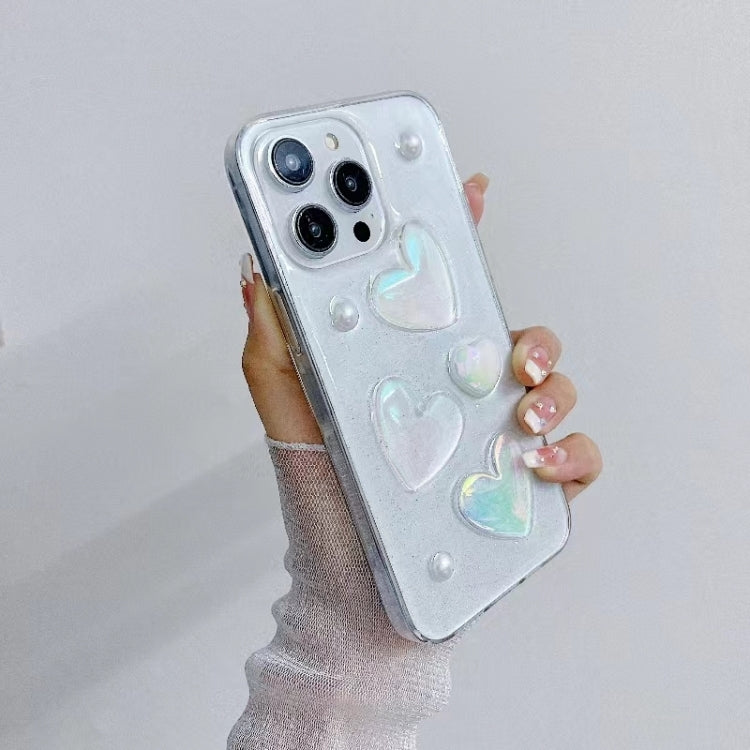 For iPhone 16 Pro Love Epoxy TPU Phone Case(Transparent) - iPhone 16 Pro Cases by PMC Jewellery | Online Shopping South Africa | PMC Jewellery | Buy Now Pay Later Mobicred