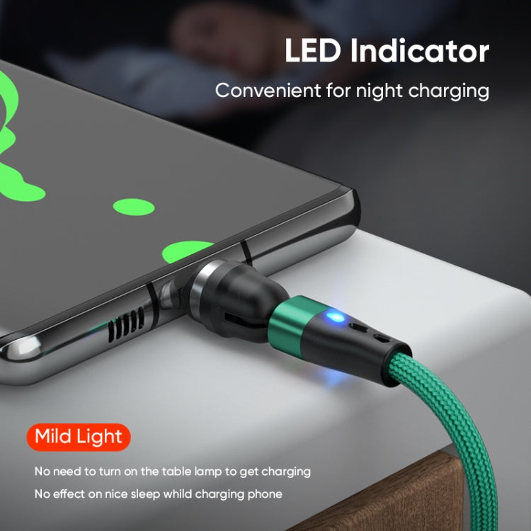ENKAY PD60W Type-C to Type-C / 8 Pin / Micro USB Magnetic 540 Degrees Rotating Fast Charging Cable, Length:1m(Black) - free shipping - PMC Jewellery - Order now!