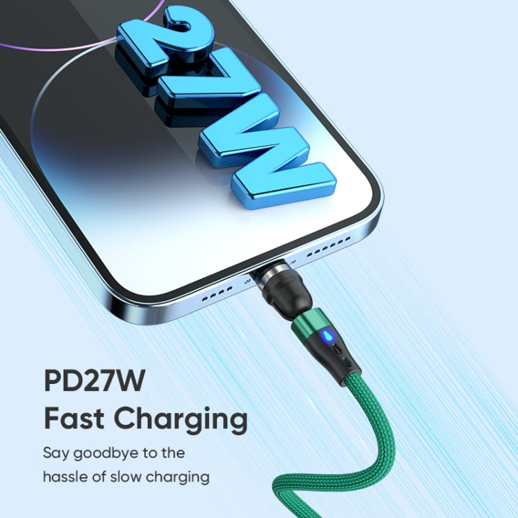 ENKAY PD60W Type-C to Type-C / 8 Pin / Micro USB Magnetic 540 Degrees Rotating Fast Charging Cable, Length:2m(Black) - Charging Cable & Head by ENKAY | Online Shopping South Africa | PMC Jewellery | Buy Now Pay Later Mobicred