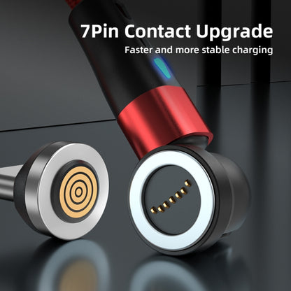 ENKAY 3 in 1 3A USB to Type-C / 8 Pin / Micro USB Magnetic 540 Degrees Rotating Fast Charging Cable, Length:2m(Green) - Charging Cable & Head by ENKAY | Online Shopping South Africa | PMC Jewellery | Buy Now Pay Later Mobicred