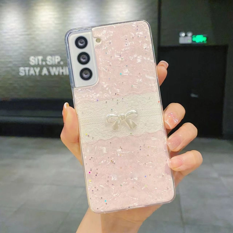 For Samsung Galaxy S23 5G Shell Pattern Bow TPU Phone Protective Case(Pink) - Galaxy S23 5G Cases by PMC TechLife | Online Shopping South Africa | PMC TechLife
