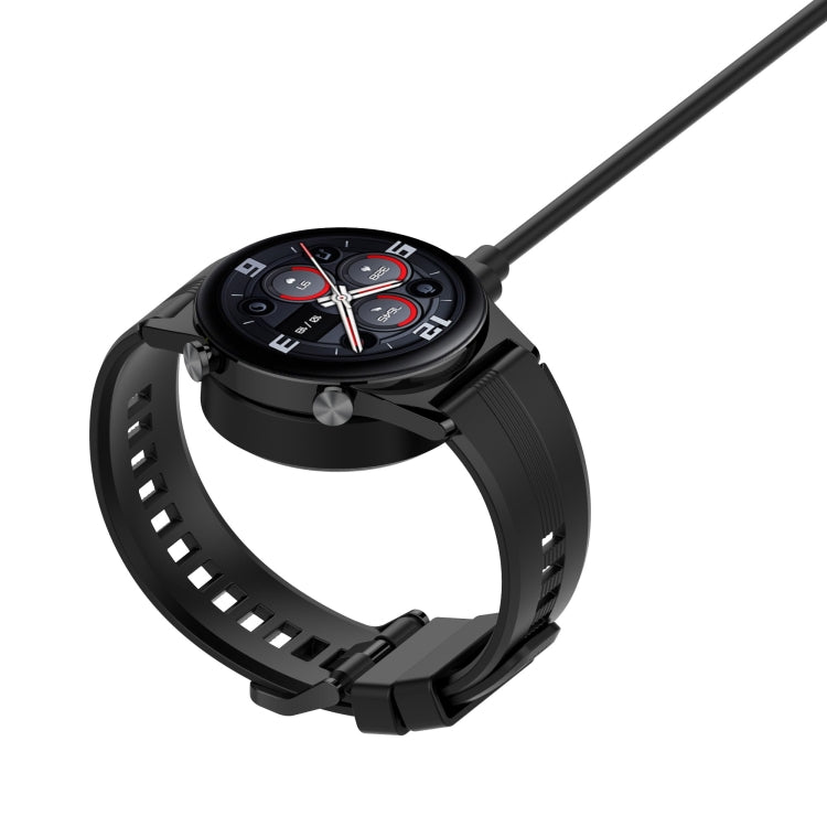 For Honor Watch GS3 MUS-B19 Split Mmagnetic Suction Watch Charging Cable, Length: 1m(Black) - Charger by PMC TechLife | Online Shopping South Africa | PMC TechLife | Buy Now Pay Later Mobicred