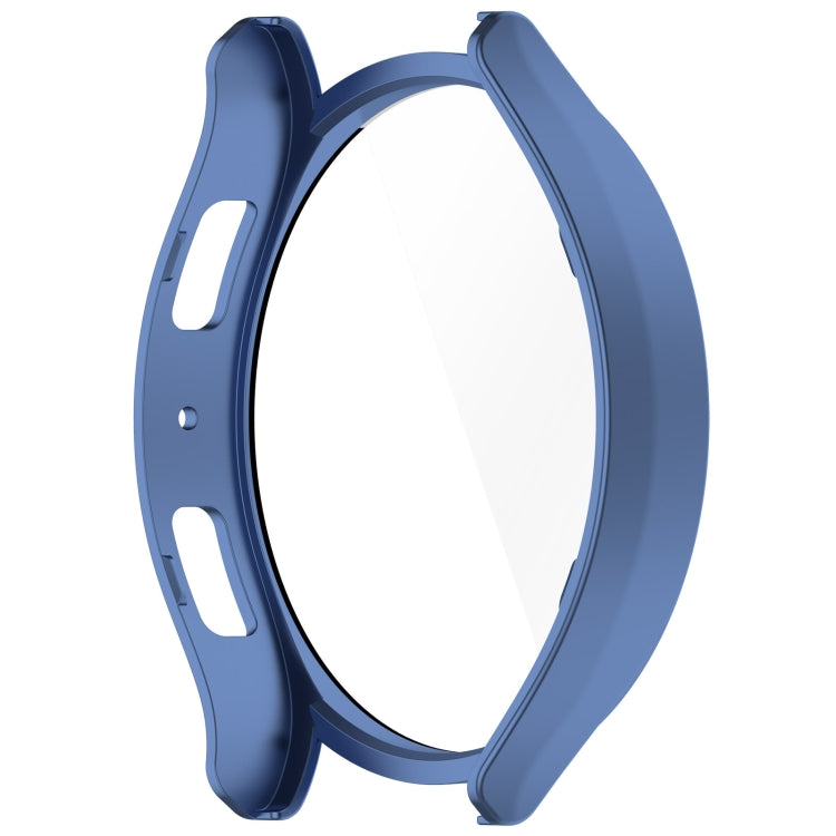 For Samsung Galaxy Watch6 40mm PC + Tempered Film Integrated Watch Protective Case(Blue) - Watch Cases by PMC TechLife | Online Shopping South Africa | PMC TechLife
