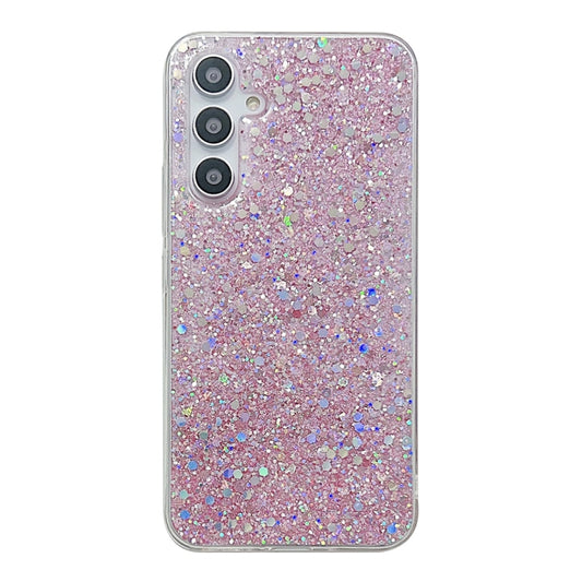 For Samsung Galaxy S24 5G Glitter Sequins Epoxy TPU Phone Case(Pink) - Galaxy S24 5G Cases by PMC Jewellery | Online Shopping South Africa | PMC Jewellery