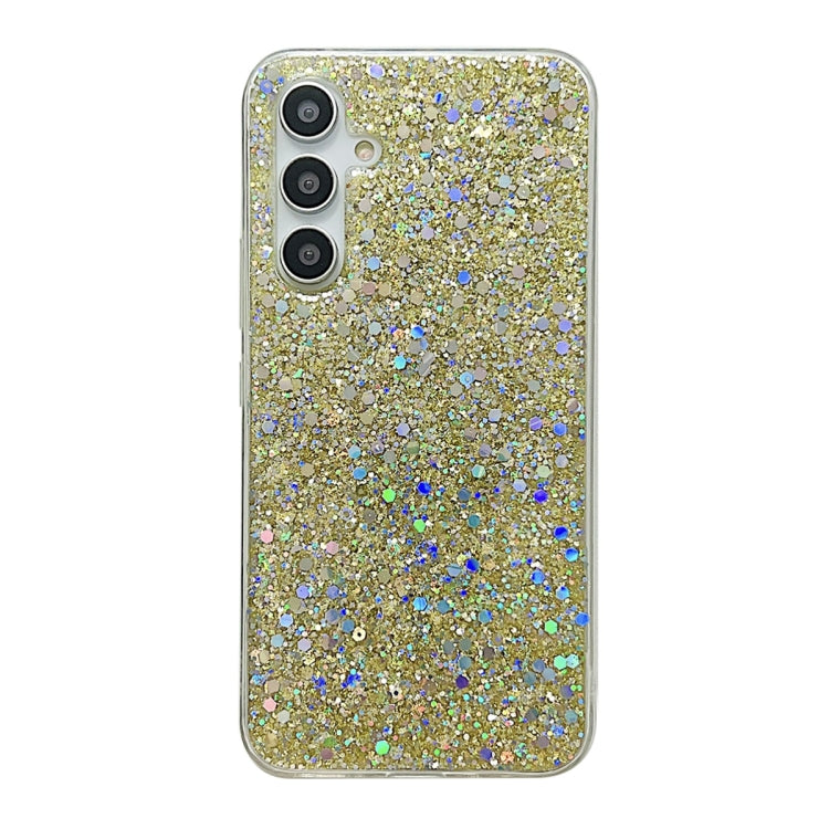 For Samsung Galaxy S24 5G Glitter Sequins Epoxy TPU Phone Case(Gold) - Galaxy S24 5G Cases by PMC Jewellery | Online Shopping South Africa | PMC Jewellery