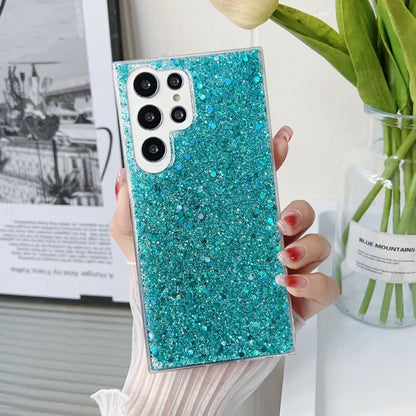 For Samsung Galaxy S24+ 5G Glitter Sequins Epoxy TPU Phone Case(Green) - Galaxy S24+ 5G Cases by PMC Jewellery | Online Shopping South Africa | PMC Jewellery