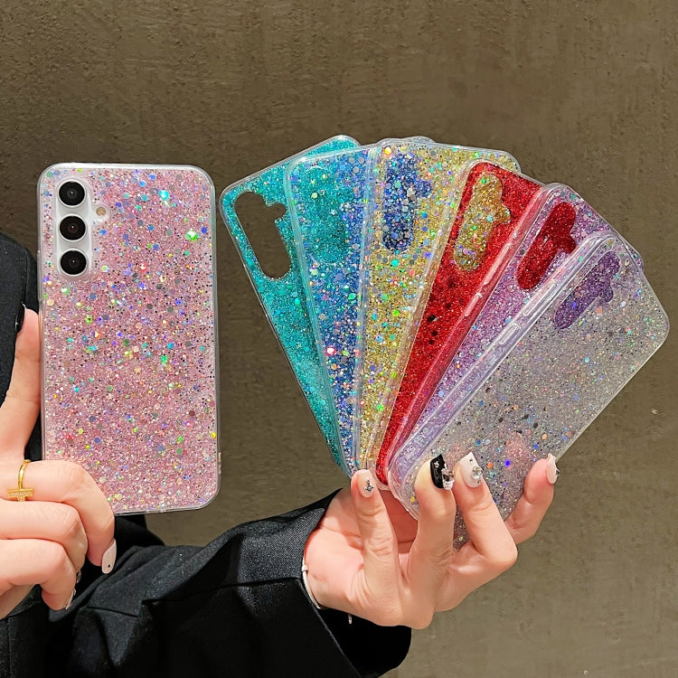For Samsung Galaxy S24+ 5G Glitter Sequins Epoxy TPU Phone Case(Gold) - Galaxy S24+ 5G Cases by PMC TechLife | Online Shopping South Africa | PMC TechLife