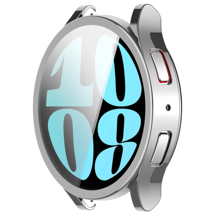 For Samsung Galaxy Watch6 40mm Full Coverage TPU Electroplated Watch Protective Case(Silver) - Watch Cases by PMC TechLife | Online Shopping South Africa | PMC TechLife