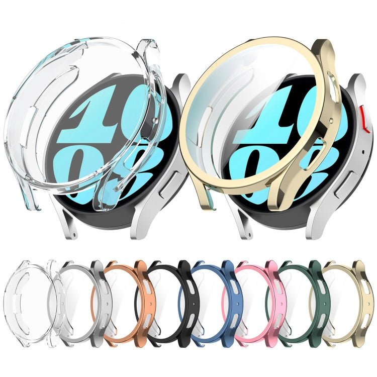 For Samsung Galaxy Watch6 44mm Full Coverage TPU Electroplated Watch Protective Case(Silver) - Watch Cases by PMC TechLife | Online Shopping South Africa | PMC TechLife