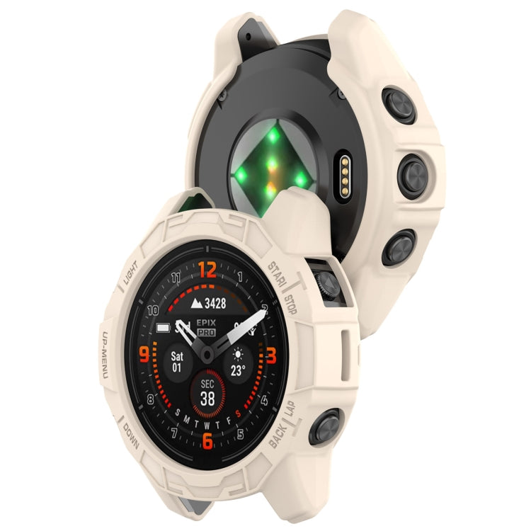 For Garmin Epix Pro 51mm / Fenix 7X / 7X Pro Armored TPU Half Wrapped Watch Protective Case(Starlight Color) - Watch Cases by PMC Jewellery | Online Shopping South Africa | PMC Jewellery