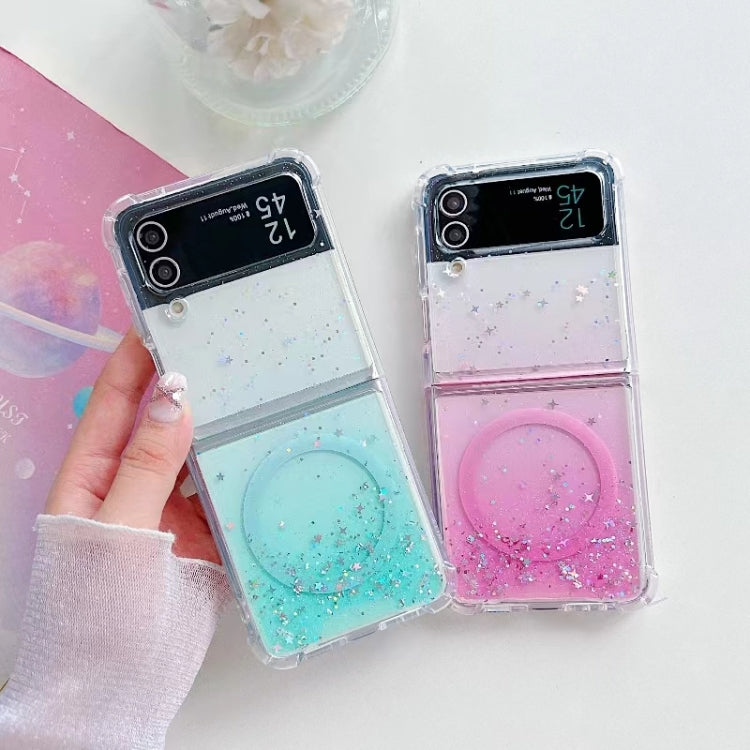 For Samsung Galaxy Z Flip4 Magsafe Glitter TPU Phone Case(Green) - free shipping - PMC TechLife - Order now!