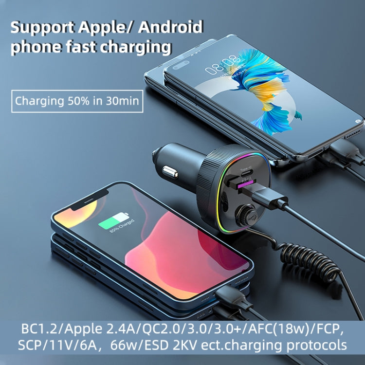 K11 Portable USB + Type-C PD Car Charger Phone Tablet Fast Charging Adapter - Car Charger by PMC TechLife | Online Shopping South Africa | PMC TechLife | Buy Now Pay Later Mobicred