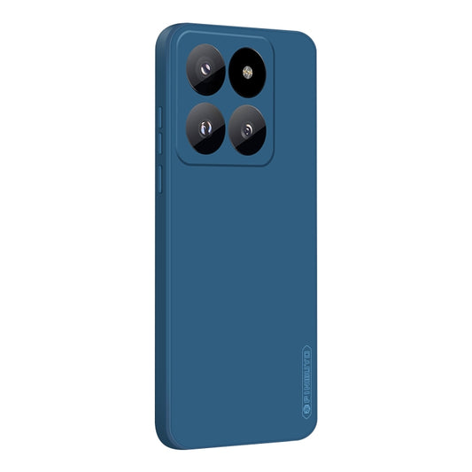 For Xiaomi 14 Pro PINWUYO Sense Series Liquid Silicone TPU Phone Case(Blue) - 14 Pro Cases by PINWUYO | Online Shopping South Africa | PMC Jewellery | Buy Now Pay Later Mobicred