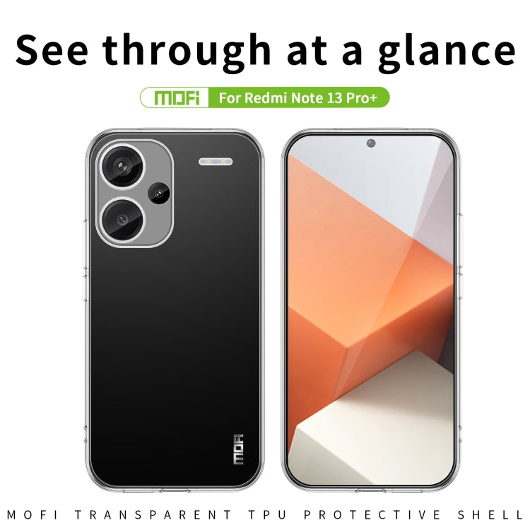 For Xiaomi Redmi Note 13 Pro+ MOFI Ming Series Ultra-thin TPU Phone Case(Transparent) - Note 13 Pro+ Cases by MOFI | Online Shopping South Africa | PMC Jewellery