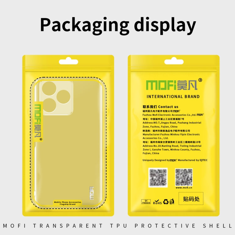 For Realme 12+ MOFI Ming Series Ultra-thin TPU Phone Case(Transparent) - Realme Cases by MOFI | Online Shopping South Africa | PMC TechLife