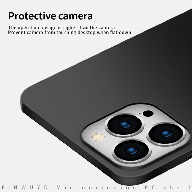 For iPhone 16 Pro Max PINWUYO Micro-Frosted PC Ultra-thin Hard Phone Case with Magsafe Magnetic Ring(Black) - iPhone 16 Pro Max Cases by PINWUYO | Online Shopping South Africa | PMC Jewellery | Buy Now Pay Later Mobicred