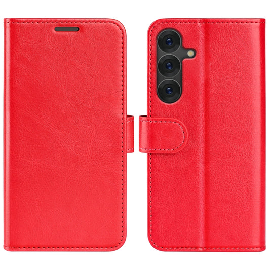 For Samsung Galaxy S25 5G R64 Texture Horizontal Flip Leather Phone Case(Red) - Galaxy S25 5G Cases by PMC Jewellery | Online Shopping South Africa | PMC Jewellery | Buy Now Pay Later Mobicred