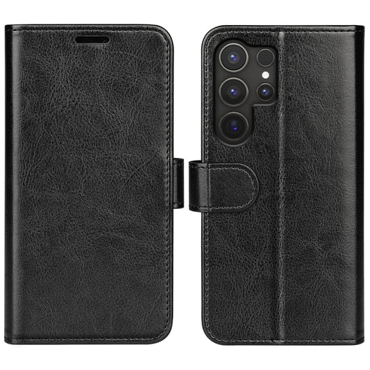 For Samsung Galaxy S25 Ultra 5G R64 Texture Horizontal Flip Leather Phone Case(Black) - Galaxy S25 Ultra 5G Cases by PMC Jewellery | Online Shopping South Africa | PMC Jewellery | Buy Now Pay Later Mobicred