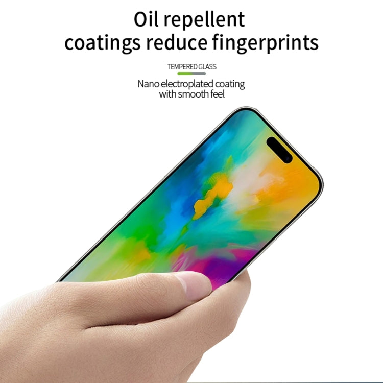 For iPhone 16 Pro Max MOFI 9H 2.5D Full Screen Tempered Glass Film(Black) - iPhone 16 Pro Max Tempered Glass by MOFI | Online Shopping South Africa | PMC TechLife | Buy Now Pay Later Mobicred