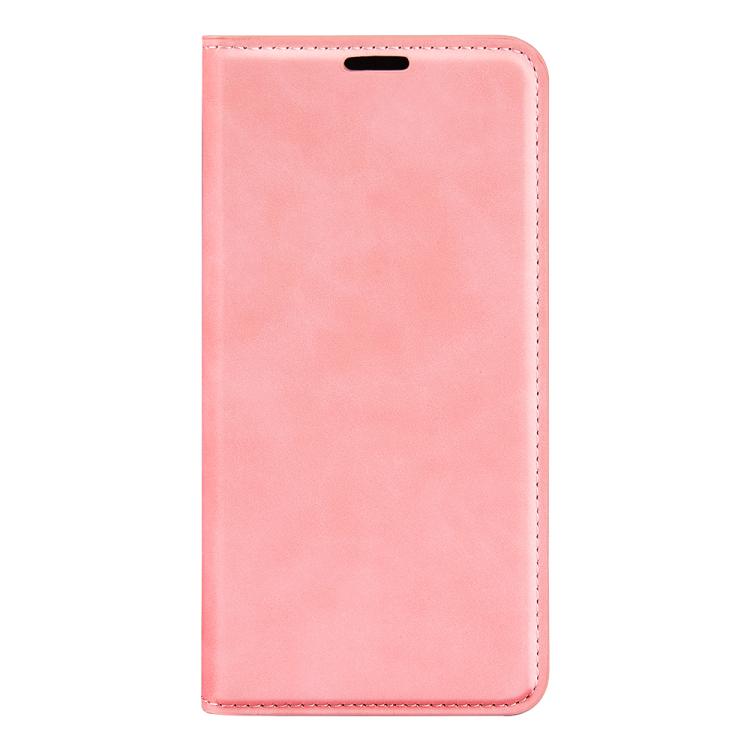 or Samsung Galaxy S25 Ultra 5G Retro-skin Magnetic Suction Leather Phone Case(Pink) - Galaxy S25 Ultra 5G Cases by PMC Jewellery | Online Shopping South Africa | PMC Jewellery | Buy Now Pay Later Mobicred