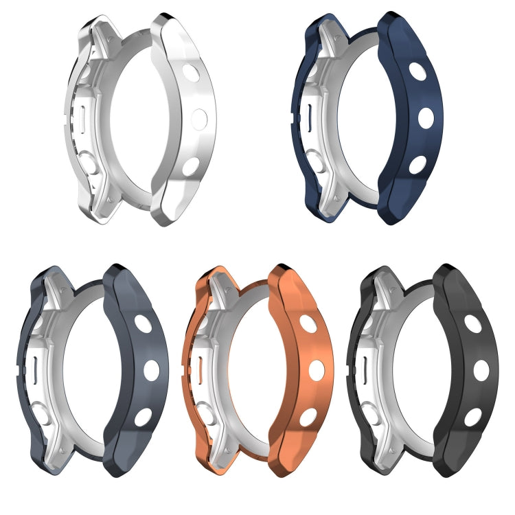 For Garmin Fenix 7 Pro Half Package Electroplated TPU Watch Protective Case(Gold) - Watch Cases by PMC TechLife | Online Shopping South Africa | PMC TechLife