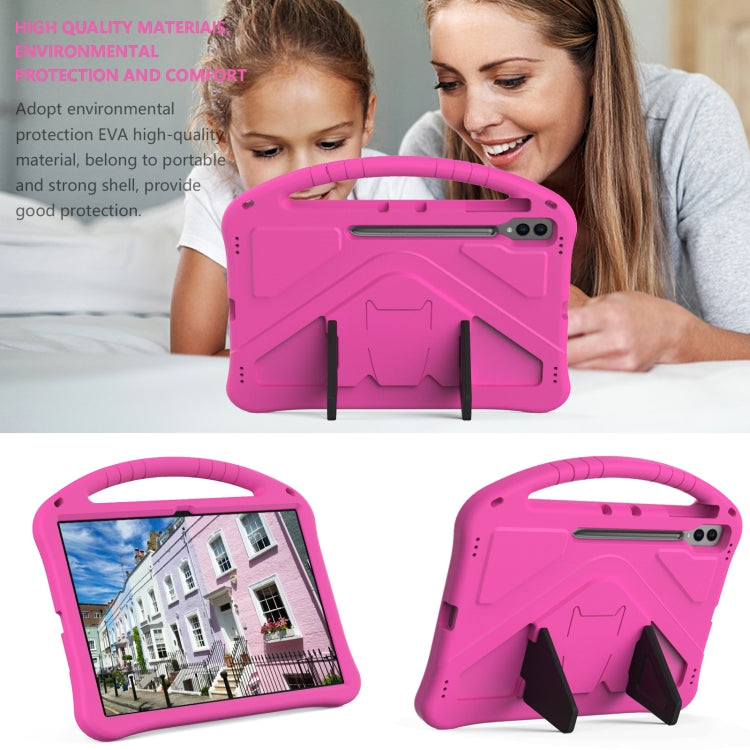 For Samsung Galaxy Tab S10 Ultra 14.6 EVA Shockproof Tablet Case with Holder(Rose Red) - Tab S10 Ultra Cases by PMC Jewellery | Online Shopping South Africa | PMC Jewellery | Buy Now Pay Later Mobicred