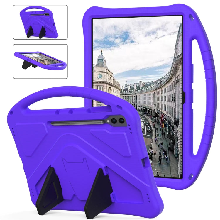 For Samsung Galaxy Tab S10 Ultra 14.6 EVA Shockproof Tablet Case with Holder(Purple) - Tab S10 Ultra Cases by PMC Jewellery | Online Shopping South Africa | PMC Jewellery | Buy Now Pay Later Mobicred