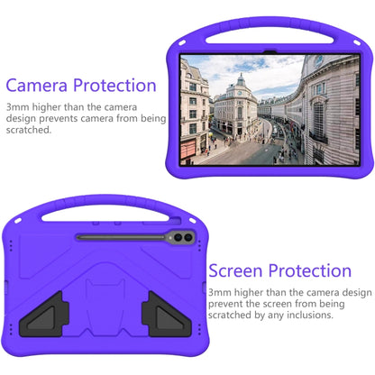 For Samsung Galaxy Tab S10 Ultra 14.6 EVA Shockproof Tablet Case with Holder(Purple) - Tab S10 Ultra Cases by PMC Jewellery | Online Shopping South Africa | PMC Jewellery | Buy Now Pay Later Mobicred