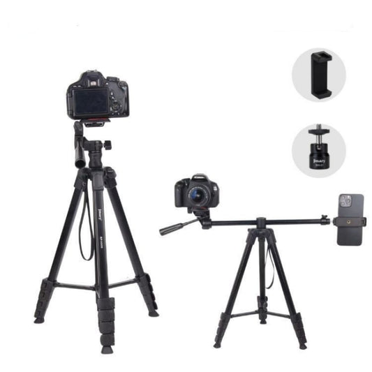 JMARY KP2209 Horizontal Extension Rod Cell Phone Camera Folding Tripod Stand - Tripods by Jmary | Online Shopping South Africa | PMC Jewellery | Buy Now Pay Later Mobicred