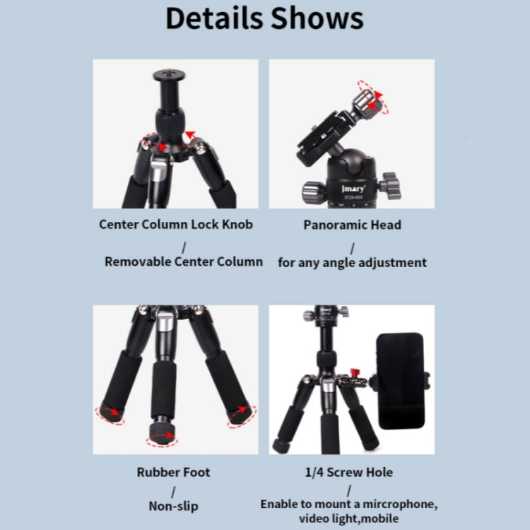JMARY KT25+H30 For Selfie Live Streaming Lightweight Portable Desktop Mini Tripod Set - free shipping - PMC TechLife - Order now!
