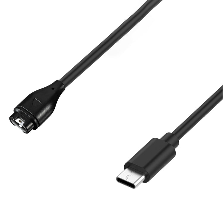 For Garmin Instinct 2X Solar Type-C Port Watch Charger With Data Transmission(Black) - Charger by PMC TechLife | Online Shopping South Africa | PMC TechLife | Buy Now Pay Later Mobicred