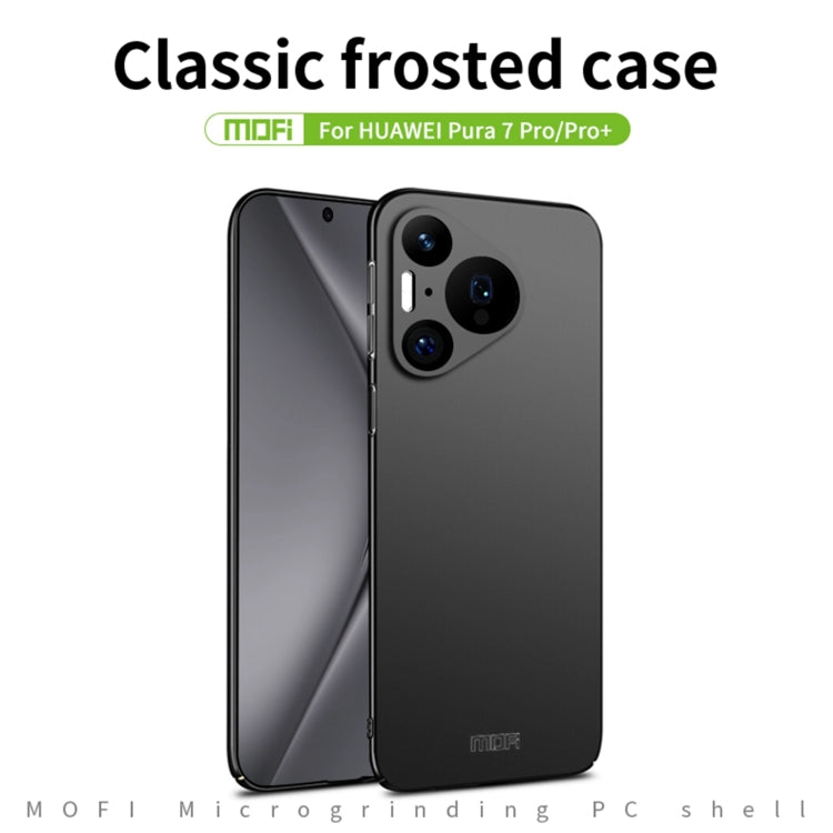 For Huawei Pura 70 Pro MOFI Micro-Frosted PC Ultra-thin Hard Phone Case(Black) - Huawei Cases by MOFI | Online Shopping South Africa | PMC Jewellery | Buy Now Pay Later Mobicred