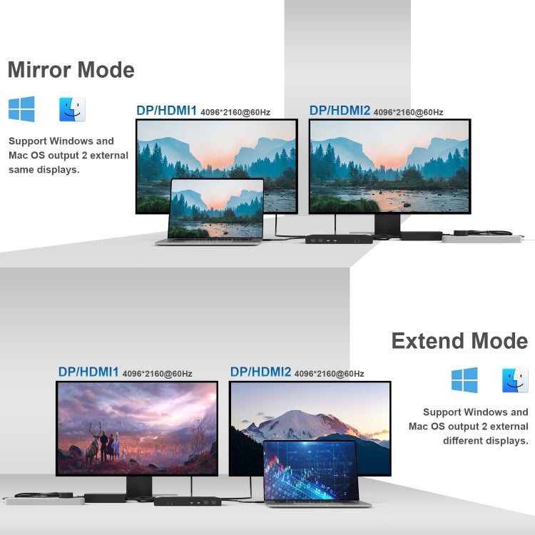 Wavlink UG69PD2 Dual 4K Fast Charging Integrated Docking Station, Plug:US Plug - free shipping - PMc TechLife - Order now!