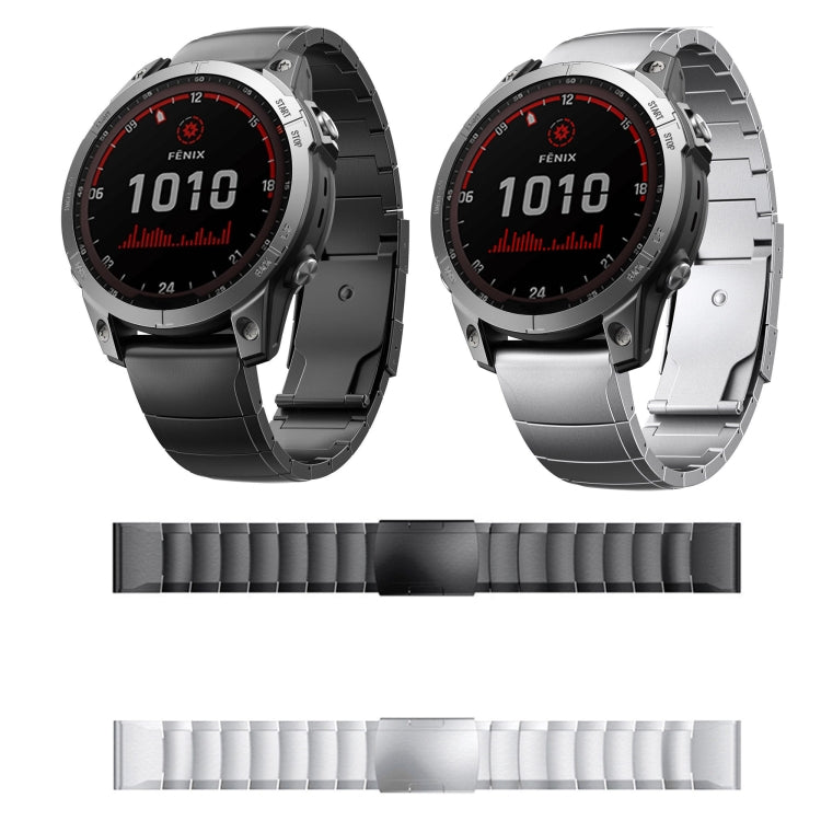 For Garmin MARQ Athlete Gen 2 22mm Titanium Alloy Quick Release Watch Band(Sliver) - Watch Bands by PMC Jewellery | Online Shopping South Africa | PMC Jewellery