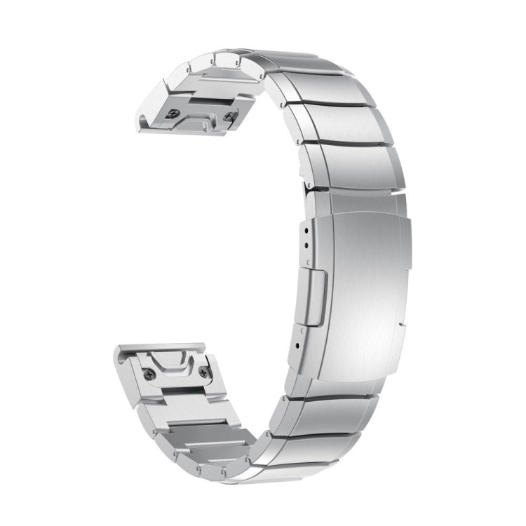For Garmin Fenix 8 AMOLED 51mm Titanium Alloy Quick Release 26mm Watch Band(Sliver) - free shipping - PMC TechLife - Order now!