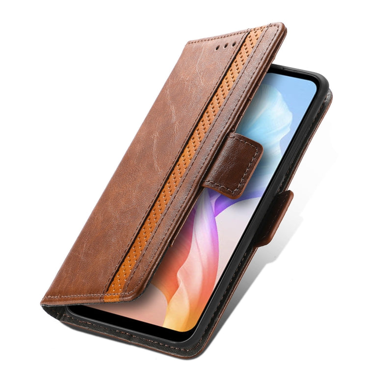 For DOOGEE X98 Pro / X98 CaseNeo Splicing Dual Magnetic Buckle Leather Phone Case(Brown) - Doogee Cases by PMC Jewellery | Online Shopping South Africa | PMC Jewellery | Buy Now Pay Later Mobicred