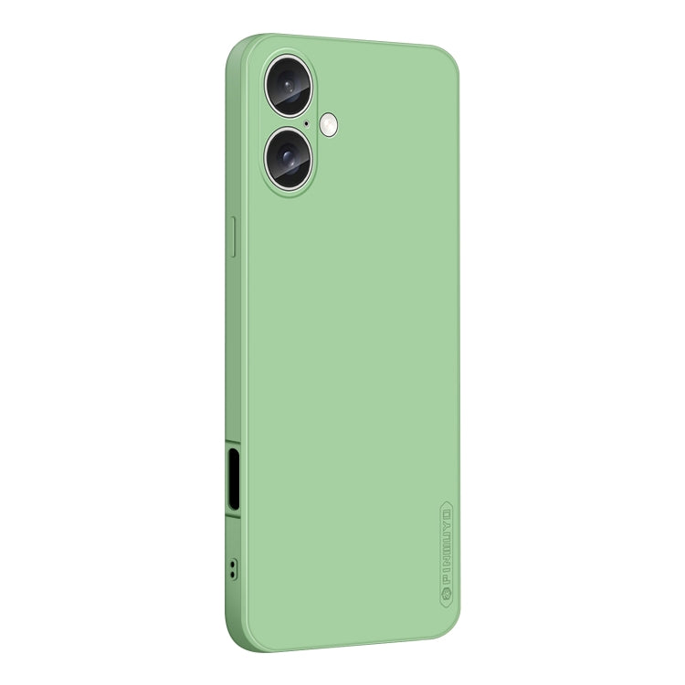 For iPhone 16 PINWUYO Sense Series Liquid Silicone TPU Phone Case(Green) - iPhone 16 Cases by PINWUYO | Online Shopping South Africa | PMC TechLife | Buy Now Pay Later Mobicred