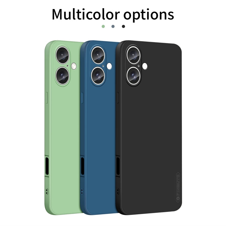For iPhone 16 Plus PINWUYO Sense Series Liquid Silicone TPU Phone Case(Black) - free shipping - PMC TechLife - Order now!