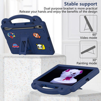 For Samsung Galaxy Tab S9 FE / X510N Handle Kickstand Children EVA Shockproof Tablet Case(Navy Blue) - Galaxy Tab S9 FE by PMC Jewellery | Online Shopping South Africa | PMC Jewellery