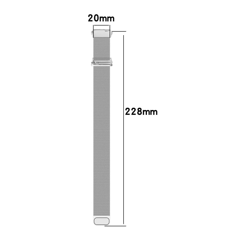 For Redmi Watch 3 Active Milan Magnetic Steel Mesh Watch Band(Silver) - Watch Bands by PMC TechLife | Online Shopping South Africa | PMC TechLife