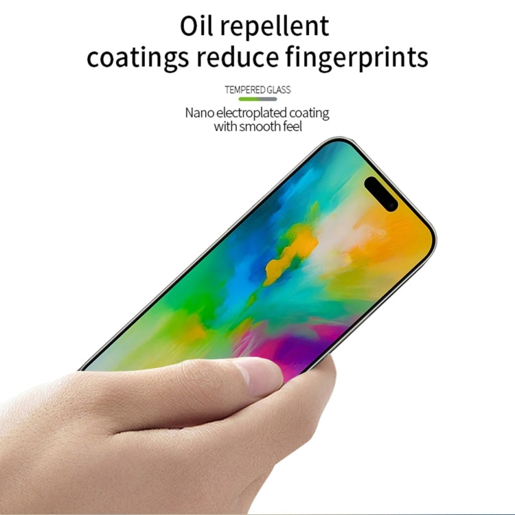 For iPhone 16 Pro Max PINWUYO 9H 3D Curved Full Screen Explosion-proof Tempered Glass Film(Black) - iPhone 16 Pro Max Tempered Glass by PINWUYO | Online Shopping South Africa | PMC TechLife | Buy Now Pay Later Mobicred