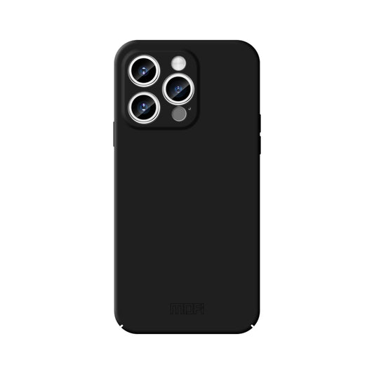 For iPhone 15 Pro MOFI Qin Series Skin Feel All-inclusive Silicone Phone Case(Black) - iPhone 15 Pro Cases by MOFI | Online Shopping South Africa | PMC Jewellery