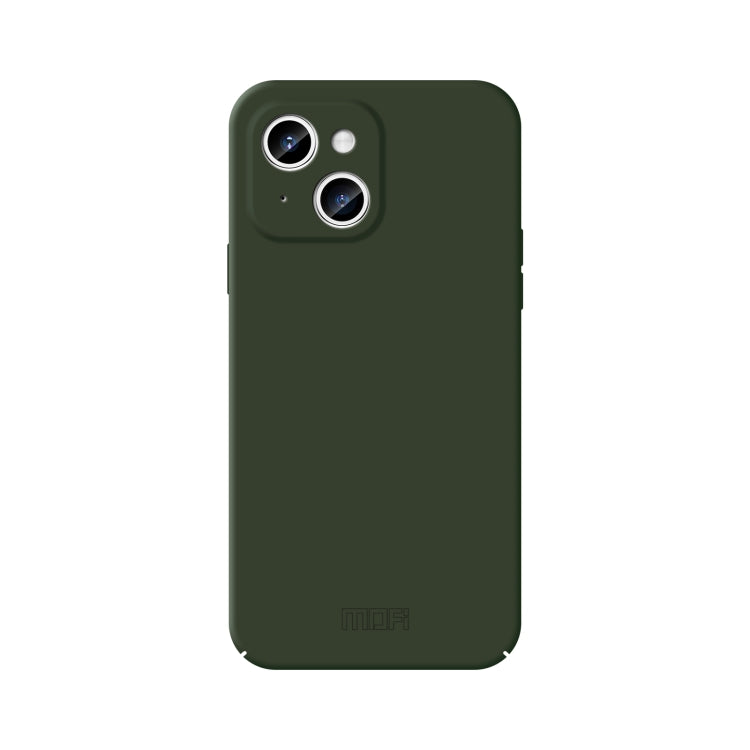 For iPhone 15 Plus MOFI Qin Series Skin Feel All-inclusive Silicone Phone Case(Green) - iPhone 15 Plus Cases by MOFI | Online Shopping South Africa | PMC Jewellery