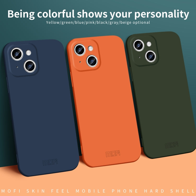 For iPhone 14 Plus MOFI Qin Series Skin Feel All-inclusive PC Phone Case(Gray) - iPhone 14 Plus Cases by MOFI | Online Shopping South Africa | PMC TechLife