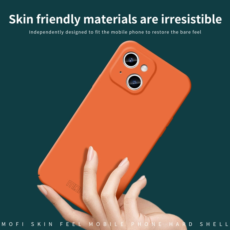 For iPhone 14 MOFI Qin Series Skin Feel All-inclusive PC Phone Case(Black) - iPhone 14 Cases by MOFI | Online Shopping South Africa | PMC TechLife